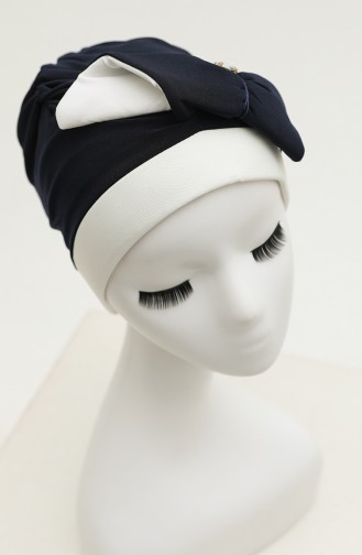 Dunkelblau Praktischer Turban 9029-05