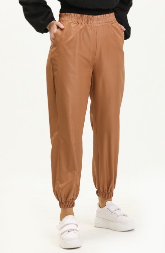 Pocket Elastic Pants 15070-02 Brown 15070-02