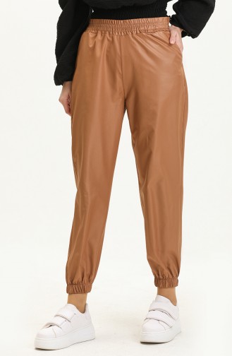 Pocket Elastic Pants 15070-02 Brown 15070-02