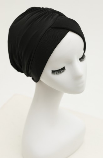 Black Swim Cap 0018-01