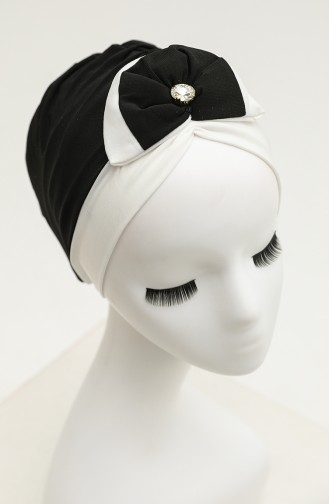 Schwarz Praktischer Turban 9030-22