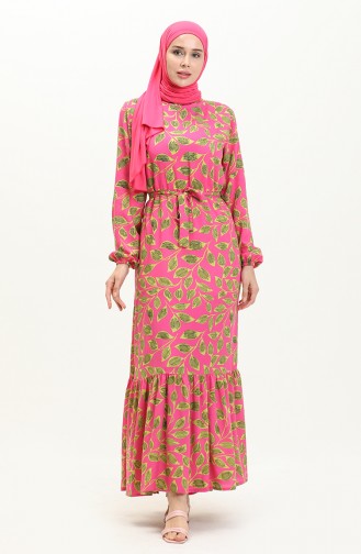 Pink İslamitische Jurk 0053-02