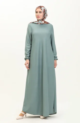 Robe Manches Elastiques 7777-03 Vert 7777-03
