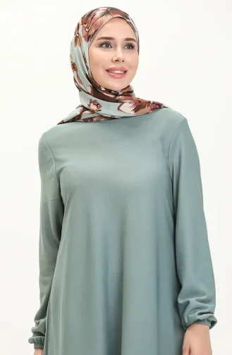Robe Manches Elastiques 7777-03 Vert 7777-03