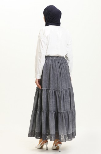 Jupe Doublée Authentique 2019-01 Gris 2019-01
