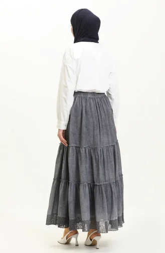 Jupe Doublée Authentique 2019-01 Gris 2019-01