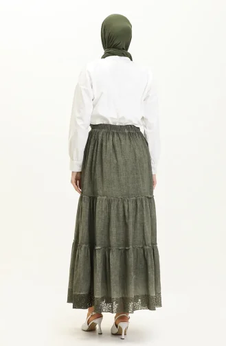 Jupe Doublée Authentique 2019-03 Khaki 2019-03