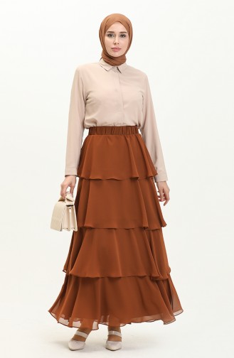 Tiered Skirt 1001-10 Cinnamon Color 1001-02