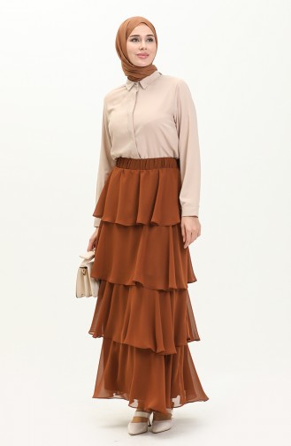 Tiered Skirt 1001-10 Cinnamon Color 1001-02