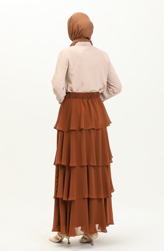 Tiered Skirt 1001-10 Cinnamon Color 1001-02