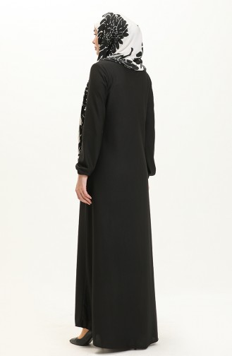 Black İslamitische Jurk 7777-11