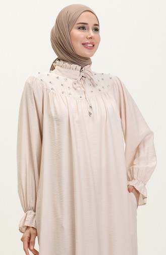 Pearl Crepe Dress 24Y89091-01 Beige 24Y89091-01