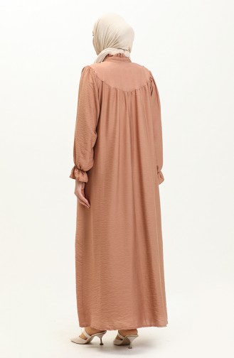 Pearl Crepe Dress 24Y89091-04 Brown 24Y89091-04