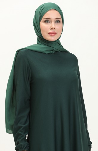 Robe à Manches élastiques 7777-04 Vert emeraude 7777-04