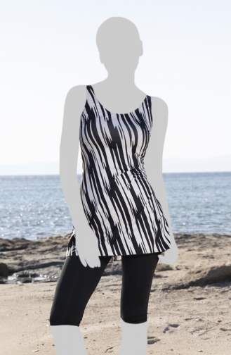 Black Modest Swimwear 23602-01