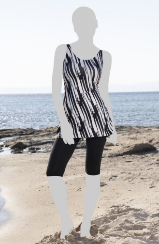 Black Modest Swimwear 23602-01