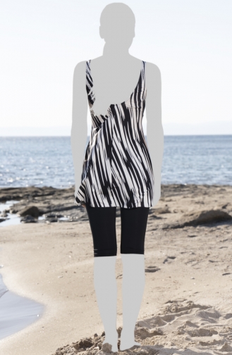 Black Modest Swimwear 23602-01