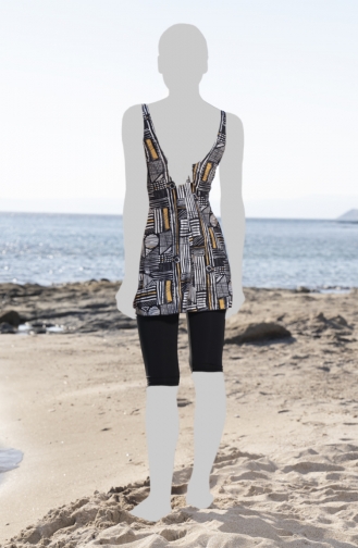 Black Modest Swimwear 23604-01