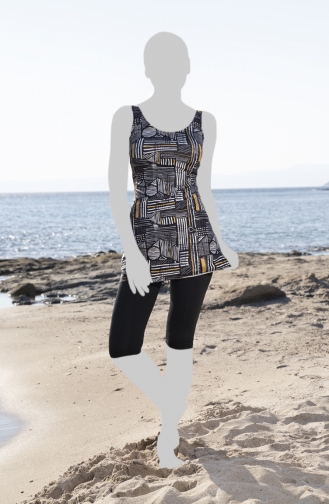 Black Modest Swimwear 23604-01