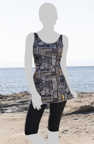 Black Modest Swimwear 23604-01