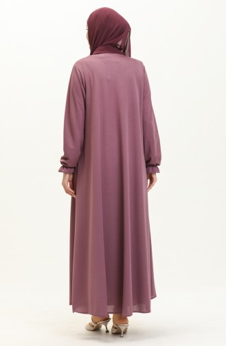 Mevlana Abaya mit Tasche 0694-10 Flieder 0694-10