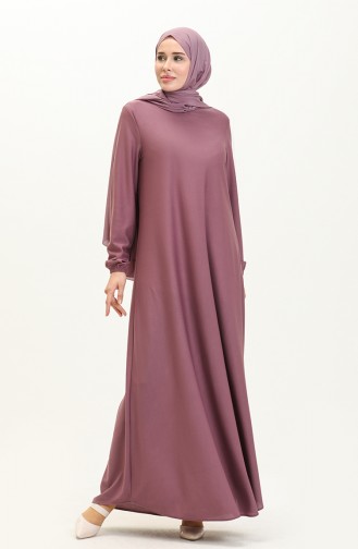 Elastic Sleeve Dress 7777-08 Lilac 7777-08