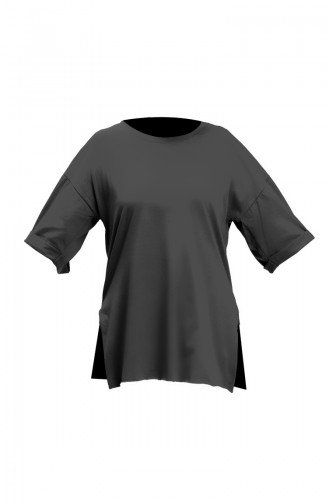 Basic Baumwoll-T-Shirt 20020-02 Schwarz 20020-02