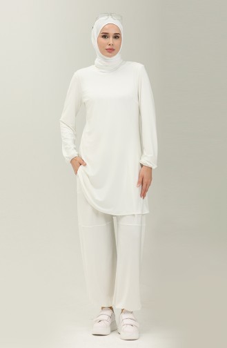 Oyya Sandy Tunik Pantolon İkili Takım 238380-01 Ekru