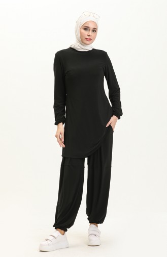 Oyya Sandy Tunik Pantolon İkili Takım 238380-02 Siyah