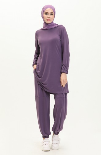 Oyya Sandy Tunik Pantolon İkili Takım 238380-03 Mor