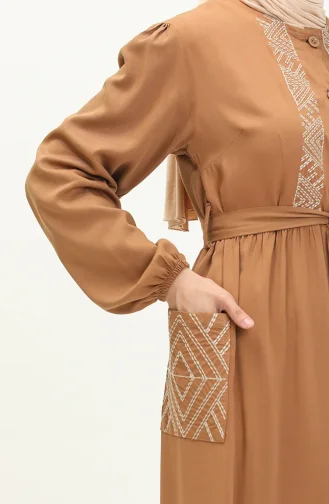 Besticktes Belmando-Kleid 24Y8857-02 Braun 24Y8857-02