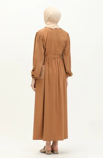 Besticktes Belmando-Kleid 24Y8857-02 Braun 24Y8857-02