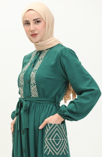 Besticktes Belmando Kleid 24Y8857-03 Smaragdgrün 24Y8857-03