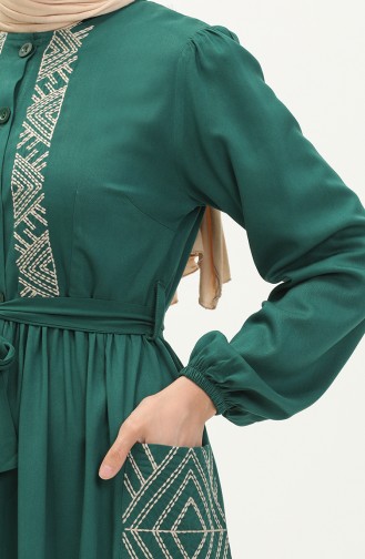 Besticktes Belmando Kleid 24Y8857-03 Smaragdgrün 24Y8857-03