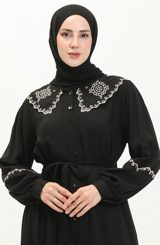 Embroidered Belmando Dress 24Y9003-03 Black 24Y9003-03