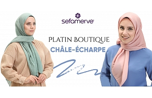 Modèles de Châle et Écharpe Platin