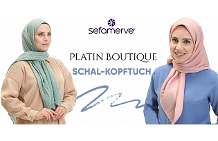 Platin Schal und Kopftuch Modelle