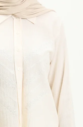 Chemise Brodée 0032-04 Jaune 0032-04