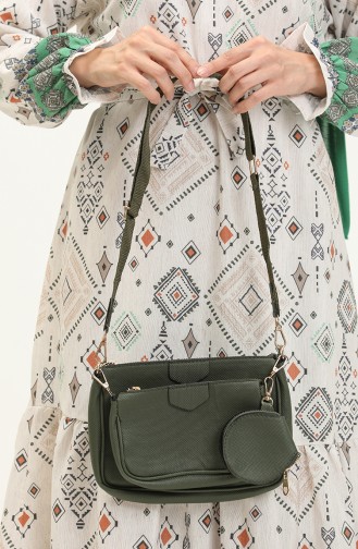 Khaki Schultertasche 09Z-07
