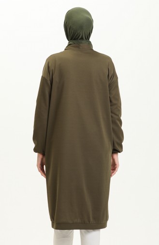 Gilet Tunique Boutonnées 4058-07 Khaki 4058-07