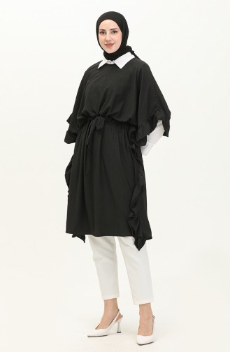 Crepe Flywheel Kimono 3996-02 Black 3996-02