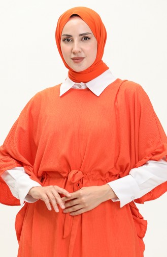 Crepe Flywheel Kimono 3996-04 Orange 3996-04