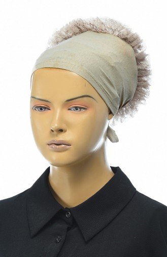 Rüschen Bonnet 7001-26 Dunkelbeige 7001-26