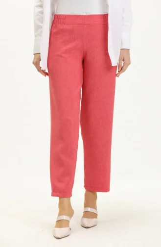Pantalon Taille Élastique 1983L-04 Rose Pâle  1983L-04