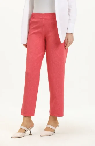 Pantalon Taille Élastique 1983L-04 Rose Pâle  1983L-04