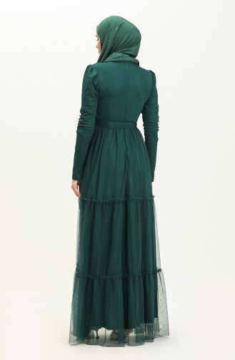 Robe de Soirée 5562-02 Vert Emeraude 5562-02