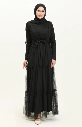 Robe de Soirée 5562-06 Noir 5562-06