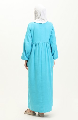 Kleid mit Taschen 24Y8893-06 Türkis 24Y8893-06