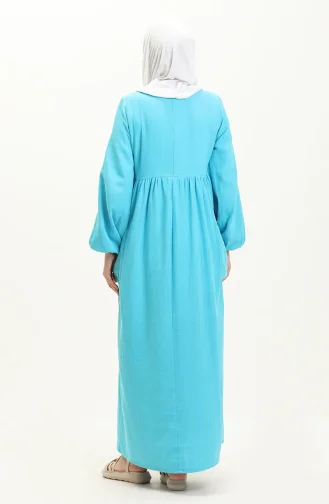 Muslin Pocket Dress 24Y8893-06 Turquoise 24Y8893-06