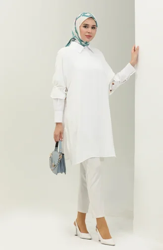 Tunique Poncho Aerobin 3770-04 Ecru 3770-04